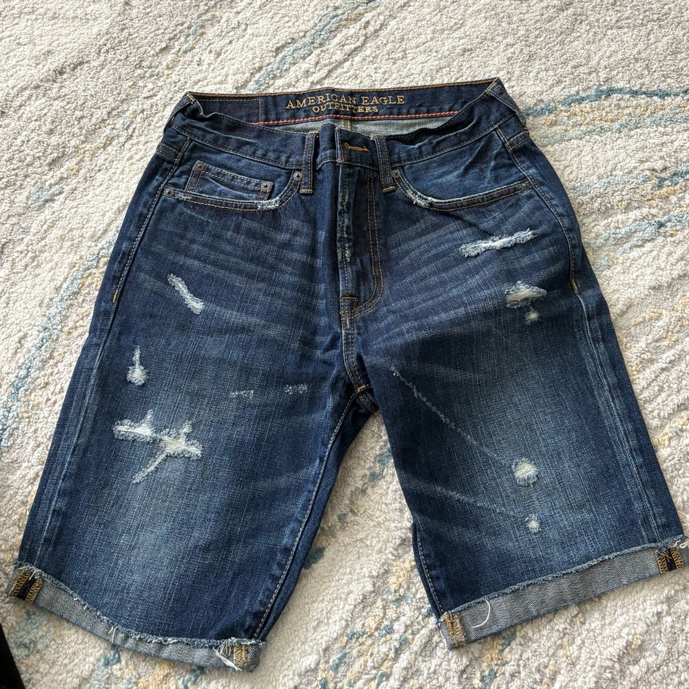 American Eagle Distressed Denim Shorts